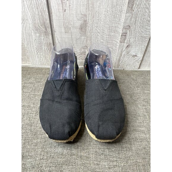 Skechers Bobs Womens Black Canvas Espadrilles Flat Shoes Size 8.5 - Picture 5 of 8